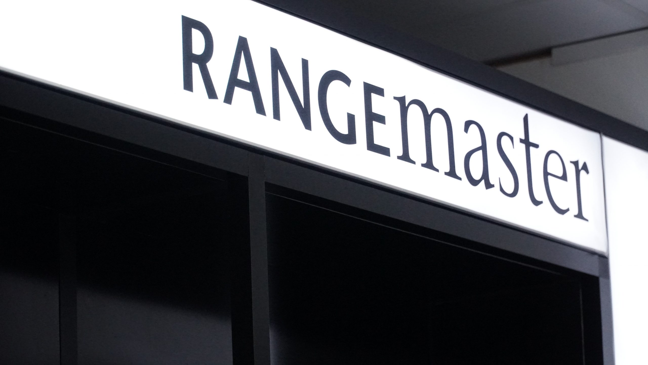 Avensys Kitchens showroom Rangemaster sign